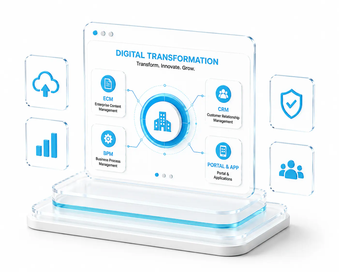 Digital transformation service illustration
